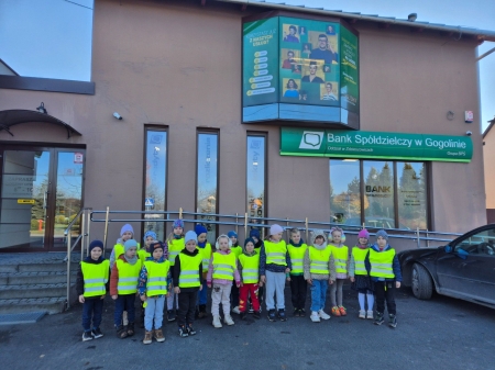 Wizyta przedszkolaków w Banku Spóldzielczym Oddział Zdzieszowice